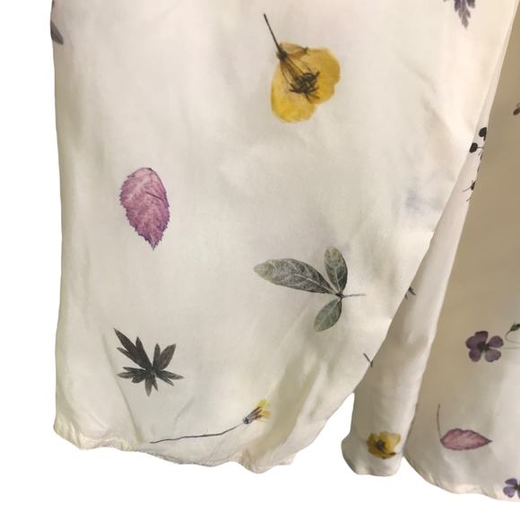 Johnny Was Biya Tunic Top Womens S Cream Embroidered Floral Long Sleeve V-Neck - Picture 8 of 14